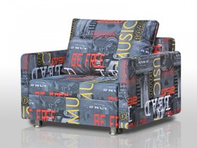 Кресло-кровать Реал 80 с подлокотниками мьюзик в Губкинском - gubkinskij.mebel-tymen.ru | фото