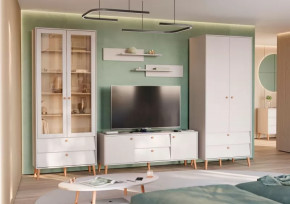 АФИНА Гостиная №1, ЛДСП Кашемир серый в Губкинском - gubkinskij.mebel-tymen.ru | фото