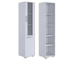 Стеллаж Лайт-2 белый/белый в Губкинском - gubkinskij.mebel-tymen.ru | фото