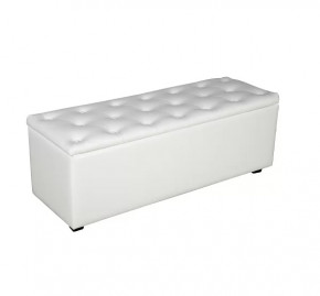 Банкетка Монако-2 (белый) в Губкинском - gubkinskij.mebel-tymen.ru | фото