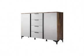 Брента Комод 4 ящика 2 двери Жемчуг в Губкинском - gubkinskij.mebel-tymen.ru | фото