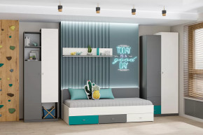 Детская Клео ОК-1, графит, миндаль, океан Диал в Губкинском - gubkinskij.mebel-tymen.ru | фото