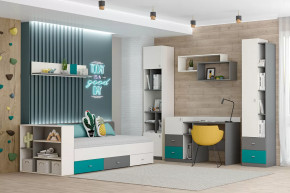 Детская Клео ОК-2, графит, миндаль, океан Диал в Губкинском - gubkinskij.mebel-tymen.ru | фото