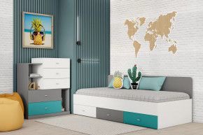 Детская Клео ОК-4, графит, миндаль, океан Диал в Губкинском - gubkinskij.mebel-tymen.ru | фото