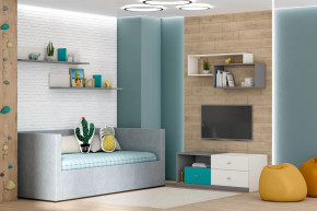 Детская Клео ОК-6, графит, миндаль, океан Диал в Губкинском - gubkinskij.mebel-tymen.ru | фото