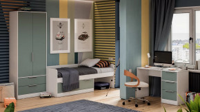 Детская «Марли» Белый, Серо-голубой в Губкинском - gubkinskij.mebel-tymen.ru | фото