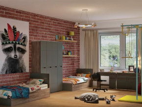 Детская Наоми графит нубук в Губкинском - gubkinskij.mebel-tymen.ru | фото