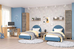 Детская Эго, набор №КТ-1, дуб крафт золотой/камень темный Диал в Губкинском - gubkinskij.mebel-tymen.ru | фото