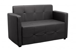 Диван 2-х местный Ситено (черный) в Губкинском - gubkinskij.mebel-tymen.ru | фото