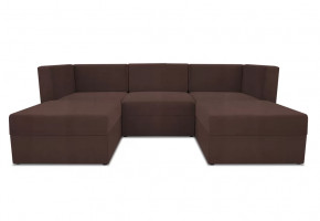Диван модульный угловой Бергамо пять секций Dream Chocolate кат. 3 в Губкинском - gubkinskij.mebel-tymen.ru | фото