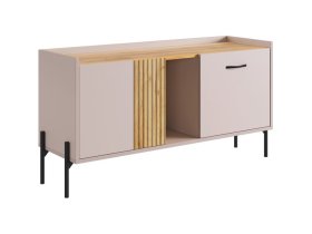 Тумба Доминика кашемир/дуб крафт золотой в Губкинском - gubkinskij.mebel-tymen.ru | фото