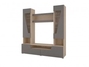 Гостиная Анталия 2 Сонома - Графит софт в Губкинском - gubkinskij.mebel-tymen.ru | фото