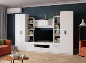 Гостиная СИДНЕЙ-2 (ш3000*г470*в2000мм), ЛДСП Белый в Губкинском - gubkinskij.mebel-tymen.ru | фото