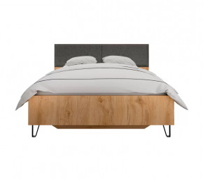 GRACE кровать LOZ160х200 (Дуб наварра/ Графит) в Губкинском - gubkinskij.mebel-tymen.ru | фото