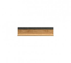 GRACE полка POL98 (Дуб наварра/Графит) в Губкинском - gubkinskij.mebel-tymen.ru | фото