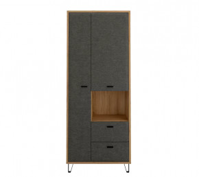 GRACE шкаф REG2D2S (Дуб наварра/Графит) в Губкинском - gubkinskij.mebel-tymen.ru | фото