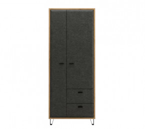 GRACE шкаф SZF2D2S (Дуб наварра/Графит) в Губкинском - gubkinskij.mebel-tymen.ru | фото