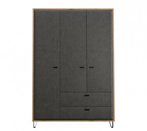 GRACE шкаф SZF3D2S (Дуб наварра/Графит) в Губкинском - gubkinskij.mebel-tymen.ru | фото