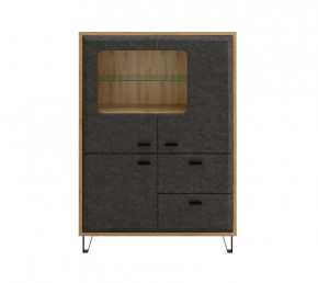 GRACE тумба KOM2W1D2S (Дуб наварра/Графит) в Губкинском - gubkinskij.mebel-tymen.ru | фото