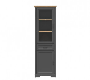 JASMIN шкаф REG1W1D1S (Графит/ Дуб артизан) в Губкинском - gubkinskij.mebel-tymen.ru | фото