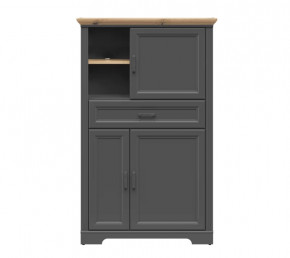 JASMIN шкаф REG3D1S (Графит/ Дуб артизан) в Губкинском - gubkinskij.mebel-tymen.ru | фото