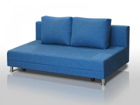 Диван Комфорт Лайт без подлокотников 2 подушки denim в Губкинском - gubkinskij.mebel-tymen.ru | фото