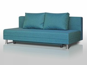 Диван Комфорт Лайт без подлокотников 2 подушки азур в Губкинском - gubkinskij.mebel-tymen.ru | фото
