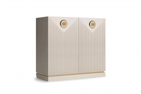 Комод 2-дверный "Капри" Сатин/Сатин в Губкинском - gubkinskij.mebel-tymen.ru | фото