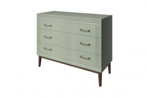 Комод 3 ящика Гориция Зелёный самшит в Губкинском - gubkinskij.mebel-tymen.ru | фото