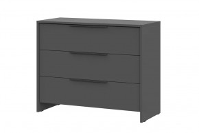 Комод 3 ящика Камелия 1 Серия 2, графит в Губкинском - gubkinskij.mebel-tymen.ru | фото