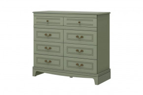 Комод 8 ящиков Лорето Лак Зелёный самшит в Губкинском - gubkinskij.mebel-tymen.ru | фото