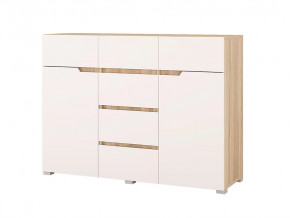 Комод Анталия 1200 Сонома-Белый софт в Губкинском - gubkinskij.mebel-tymen.ru | фото