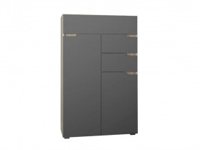 Комод Анталия Сонома-Графит софт в Губкинском - gubkinskij.mebel-tymen.ru | фото