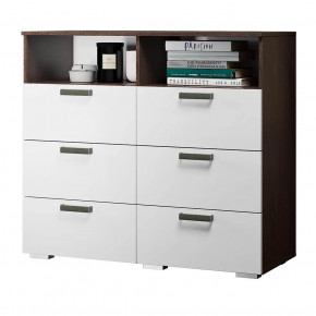 Комод Азаро венге/белый глянец в Губкинском - gubkinskij.mebel-tymen.ru | фото