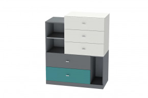 Комод Клео К-1, графит, миндаль, океан Диал в Губкинском - gubkinskij.mebel-tymen.ru | фото