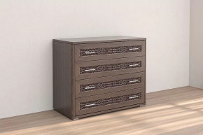 Комод Кэт-4 4 ящика Венге Диал в Губкинском - gubkinskij.mebel-tymen.ru | фото