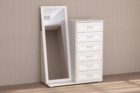 Комод Кэт-4, 6 ящиков с зеркалом Диал в Губкинском - gubkinskij.mebel-tymen.ru | фото