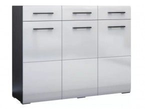 Комод Ненси Венге-Белый глянец в Губкинском - gubkinskij.mebel-tymen.ru | фото