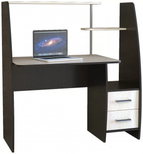 Компьютерный стол КЛ №6.2 Венге/Дуб молочный в Губкинском - gubkinskij.mebel-tymen.ru | фото