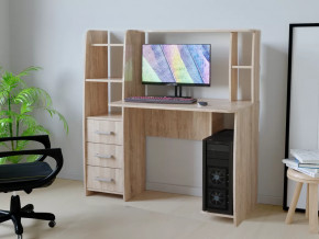 Компьютерный стол КЛ №6.3 Дуб баррик в Губкинском - gubkinskij.mebel-tymen.ru | фото