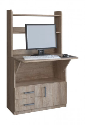 Компьютерный стол СП-1 Дуб баррик в Губкинском - gubkinskij.mebel-tymen.ru | фото