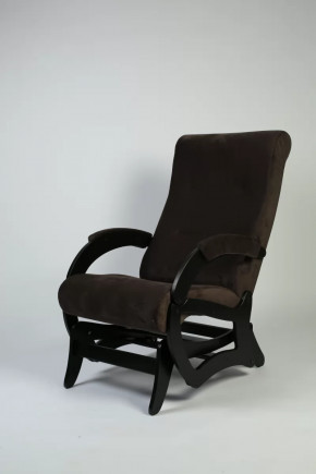 Кресло маятниковое Амелия,ткань шоколад в Губкинском - gubkinskij.mebel-tymen.ru | фото