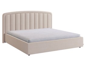 Кровать с подъемным механизмом Сиена 2 180х200 см крем (велюр) в Губкинском - gubkinskij.mebel-tymen.ru | фото