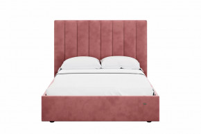Кровать 1400 Ингрид 312 Велюр Ультра коралл в Губкинском - gubkinskij.mebel-tymen.ru | фото