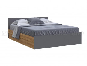 Кровать 1600 Басямиф, графит/дуб крафт в Губкинском - gubkinskij.mebel-tymen.ru | фото