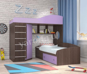 Кровать-чердак Кадет 2 с металлической лестницей Ярофф в Губкинском - gubkinskij.mebel-tymen.ru | фото