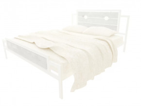 Кровать Инесса Plus белая в Губкинском - gubkinskij.mebel-tymen.ru | фото