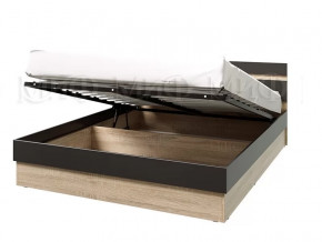 Кровать Ким с ПМ 1600 Графит софт, сонома в Губкинском - gubkinskij.mebel-tymen.ru | фото