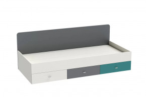 Кровать Клео арт. 010, 900*2000 мм, графит, миндаль, океан Диал в Губкинском - gubkinskij.mebel-tymen.ru | фото