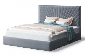 Кровать Леона, 2000*1600 мм, серый в Губкинском - gubkinskij.mebel-tymen.ru | фото